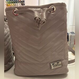 Bella Russo Taupe Quilted Design Women's Backpack